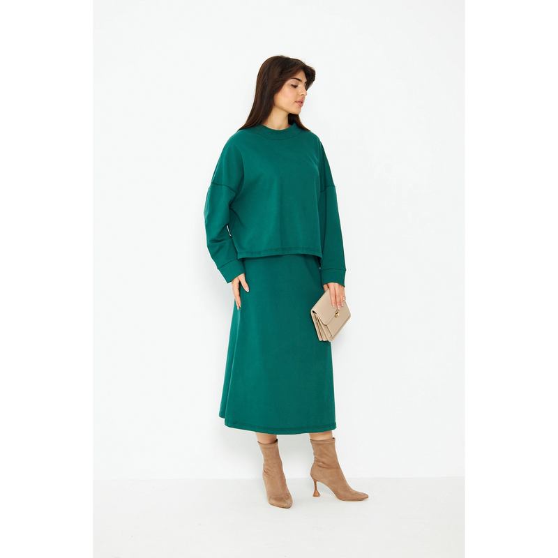 Green Skirt and Top Matching Set | Montivo Pakistan