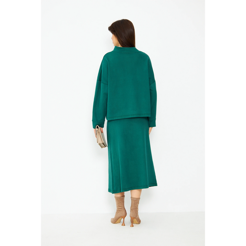 Green Skirt and Top Matching Set | Montivo Pakistan