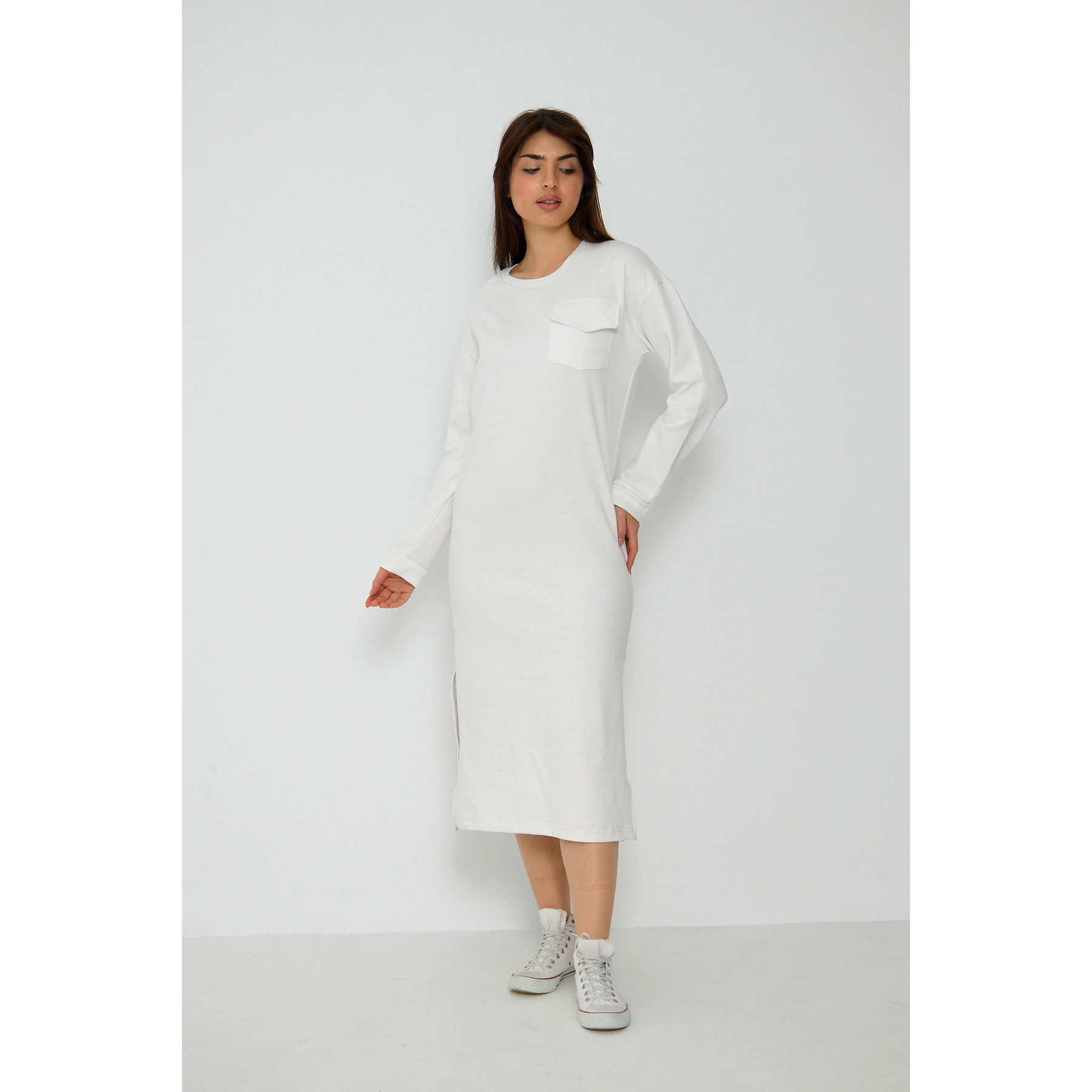 White Long Maxi Dress | Montivo Pakistan