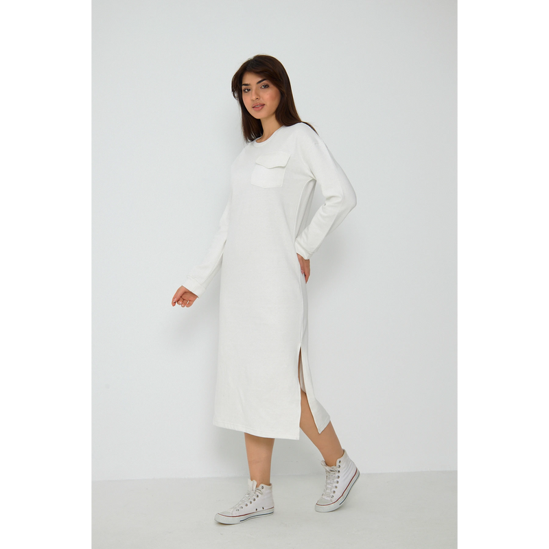 White Long Maxi Dress | Montivo Pakistan