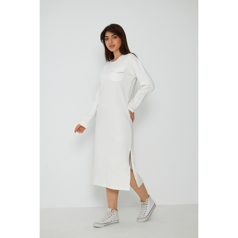 White Long Maxi Dress | Montivo Pakistan