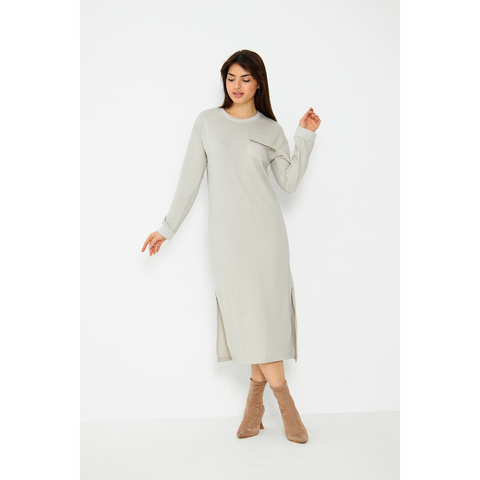 Beige Long Maxi Dress | Montivo Pakistan