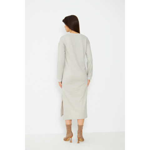 Beige Long Maxi Dress | Montivo Pakistan