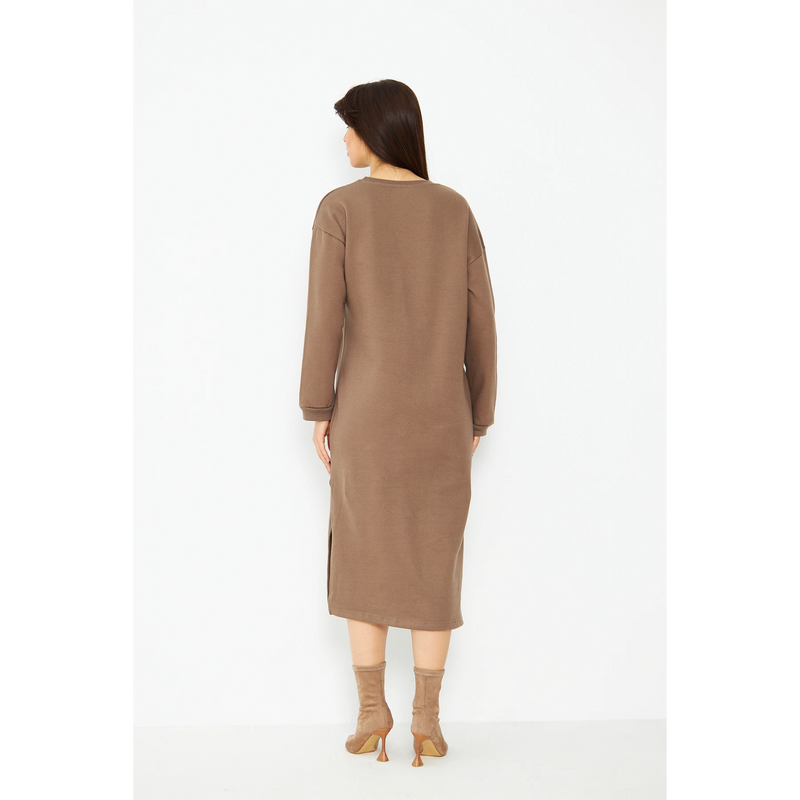 Coffee Long Maxi Dress | Montivo Pakistan