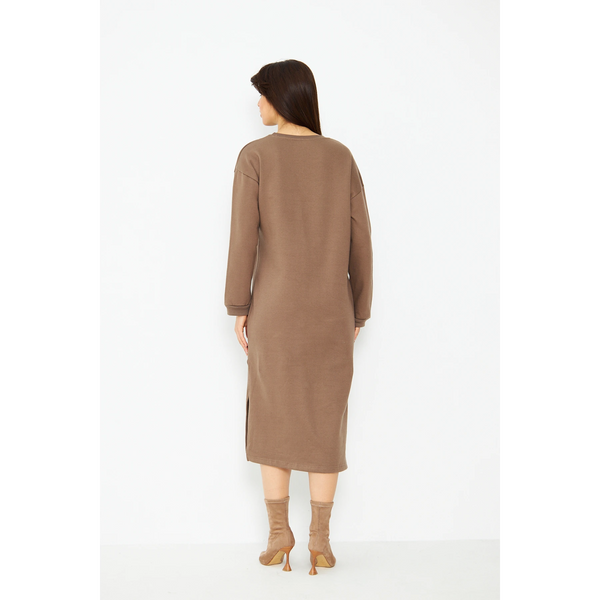 Coffee Long Maxi Dress | Montivo Pakistan