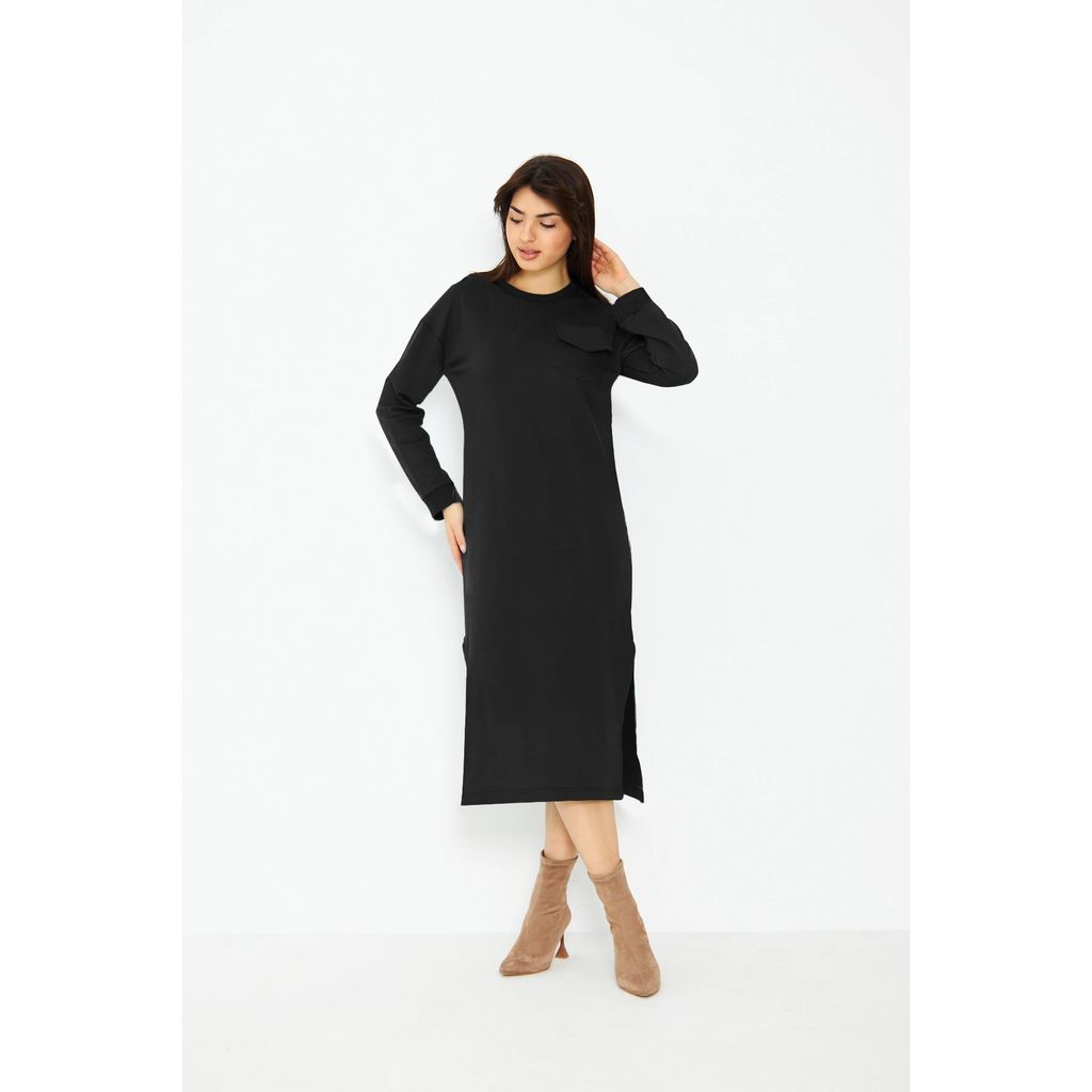 Black Long Maxi Dress | Montivo Pakistan