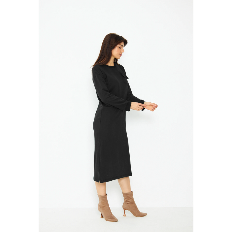 Black Long Maxi Dress | Montivo Pakistan