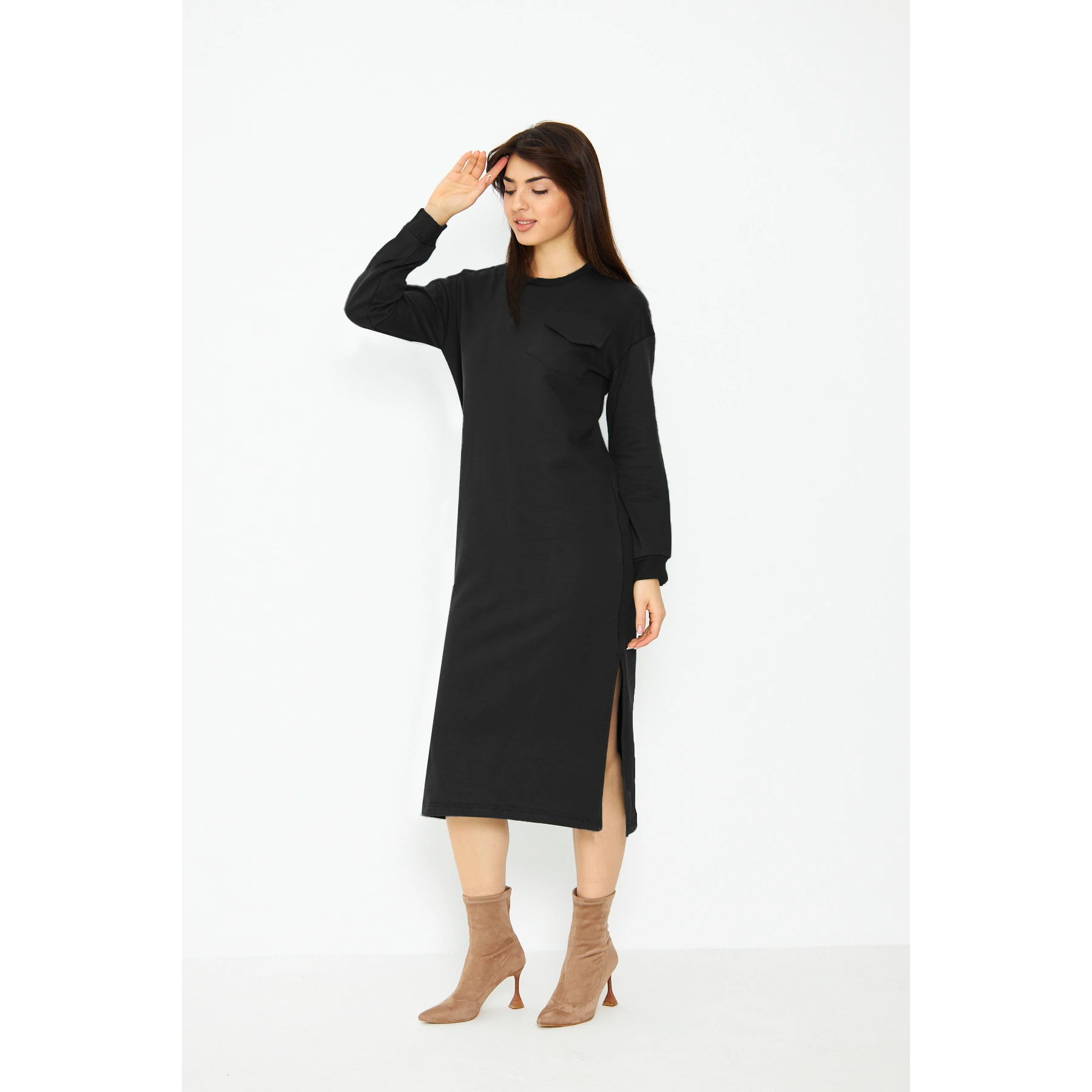 Black Long Maxi Dress | Montivo Pakistan