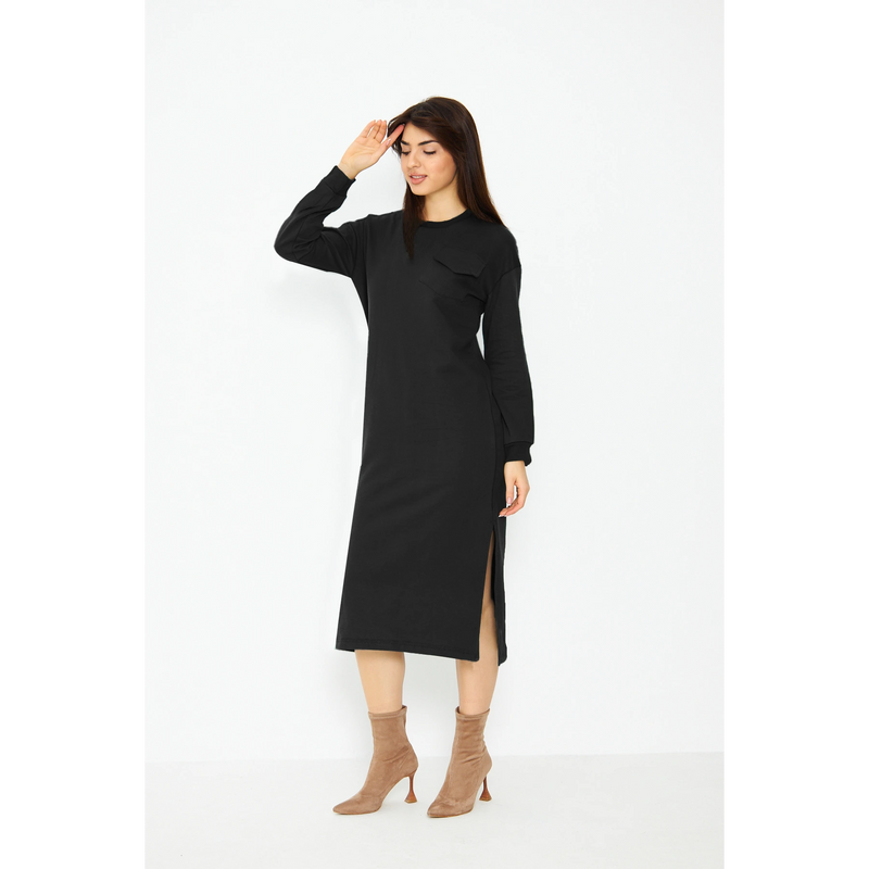 Black Long Maxi Dress | Montivo Pakistan