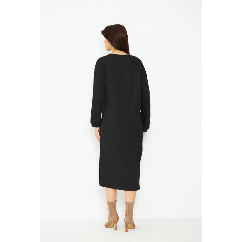 Black Long Maxi Dress | Montivo Pakistan