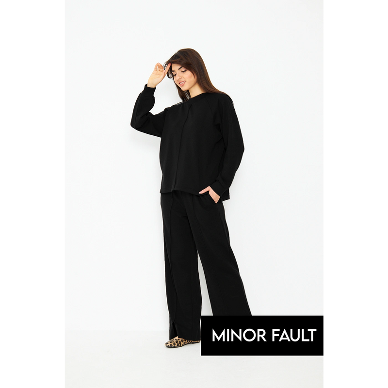 (Minor Fault) Black Matching Set | Montivo Pakistan