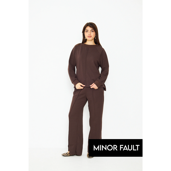(Minor Fault) Brown Matching Set | Montivo Pakistan