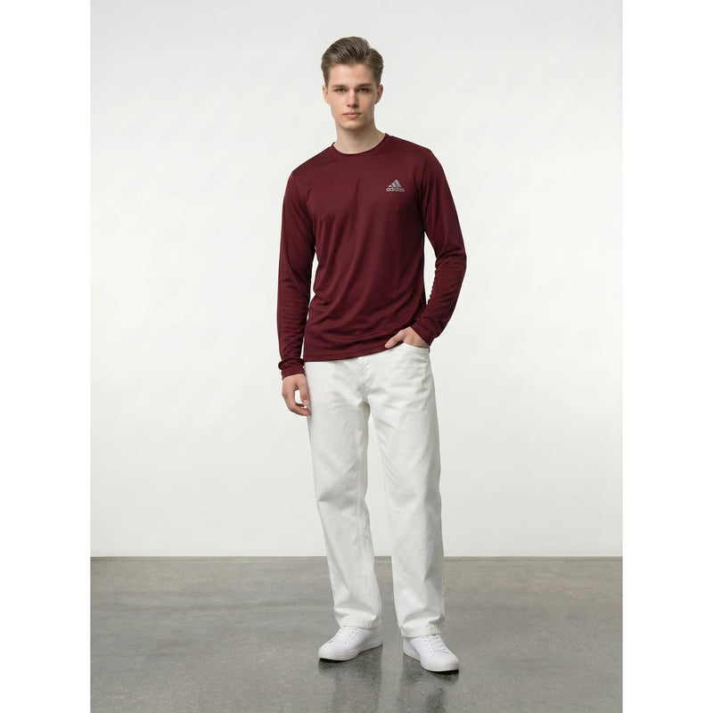 ADS Full Sleeves Dri-Fit Burgundy Tshirt | Montivo Pakistan