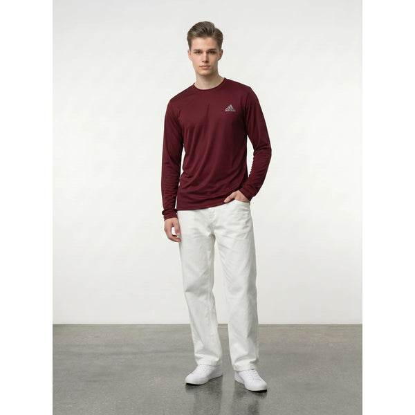 ADS Full Sleeves Dri-Fit Burgundy Tshirt | Montivo Pakistan