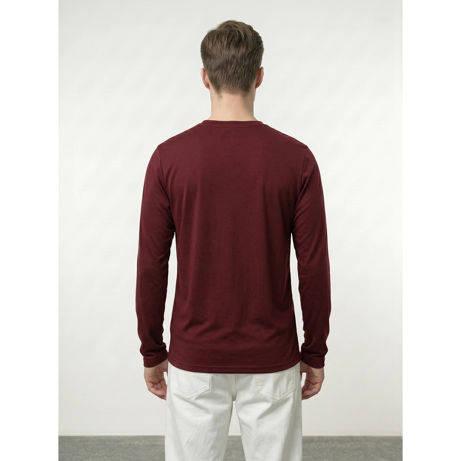 ADS Full Sleeves Dri-Fit Burgundy Tshirt | Montivo Pakistan