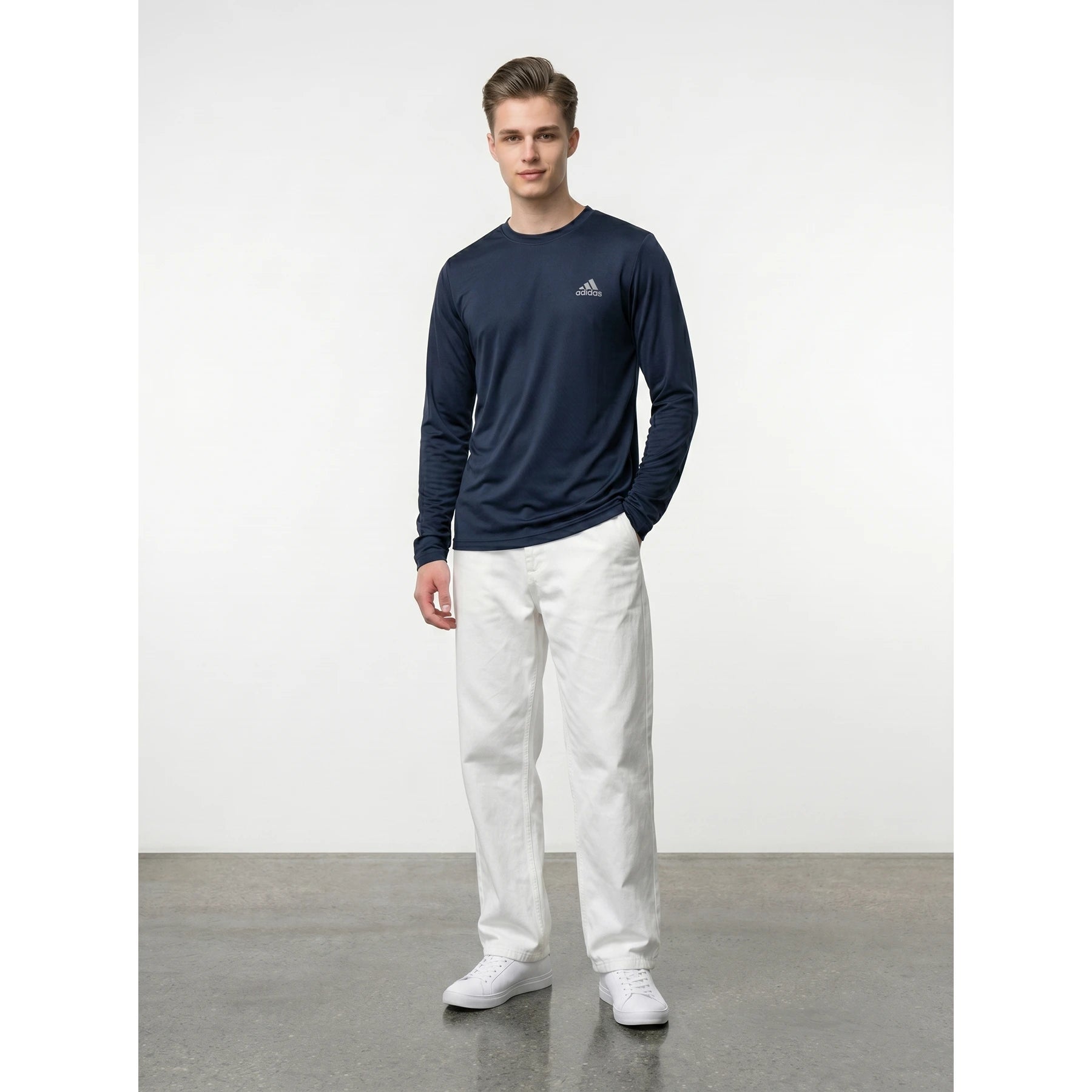 ADS Full Sleeves Dri-Fit Navy Tshirt | Montivo Pakistan