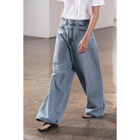 Light Blue Super Baggy Jeans | Montivo Pakistan