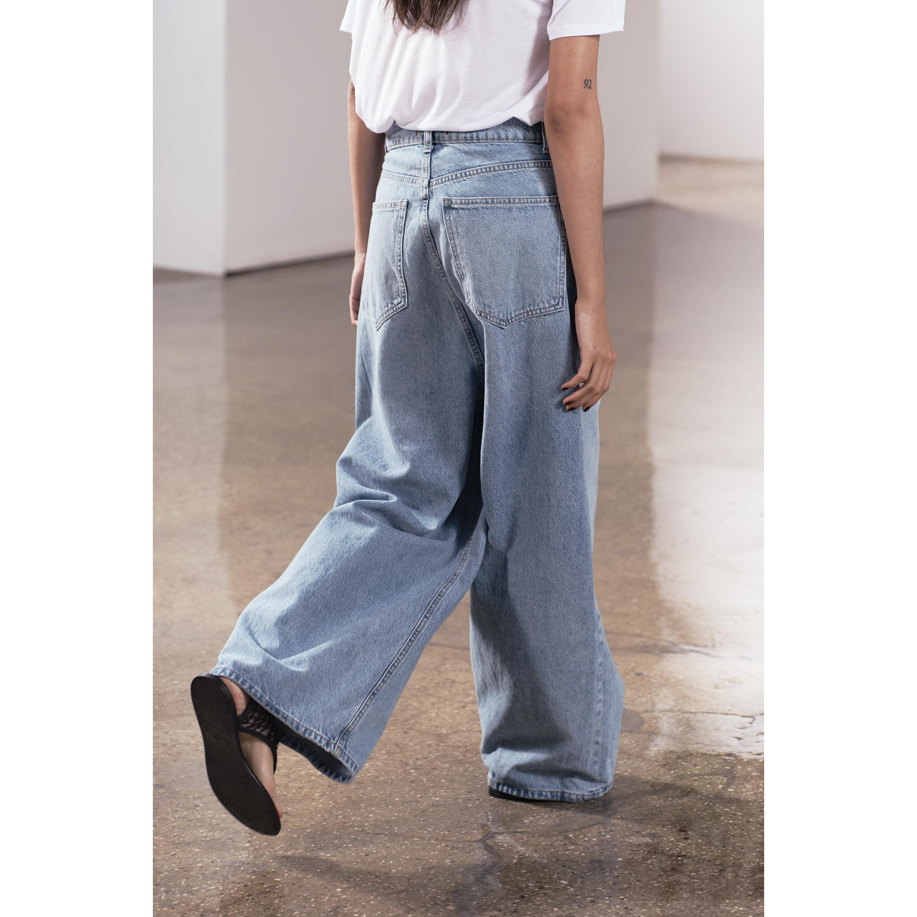 Light Blue Super Baggy Jeans | Montivo Pakistan