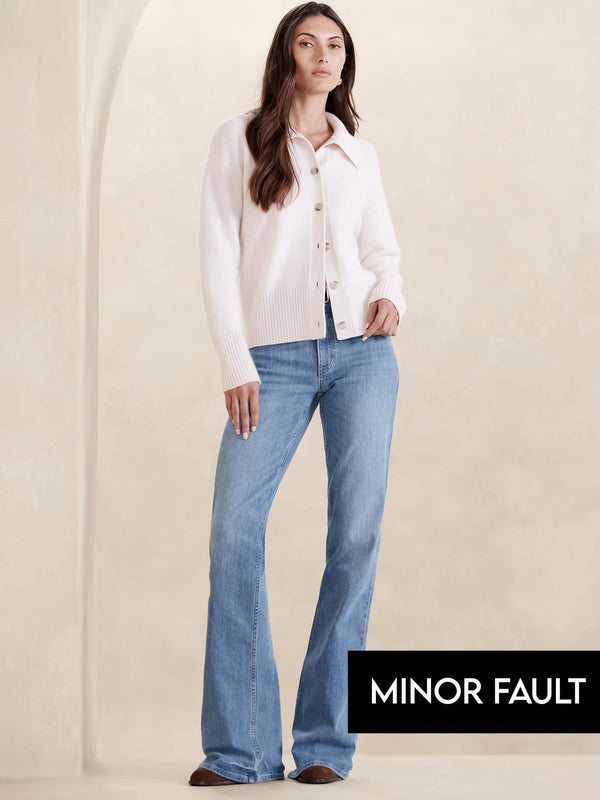 (Minor Fault) Light Blue Relaxed Flare Jeans