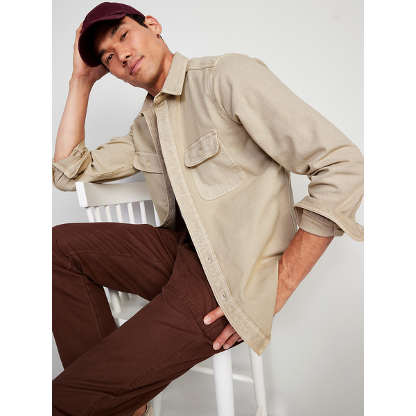 Beige Workwear Utility-Pocket Shirt | Montivo Pakistan