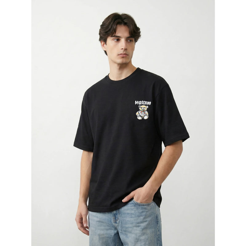 MO Black Oversized Printed Tshirt | Montivo Pakistan