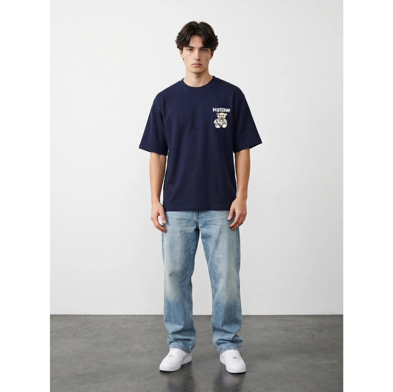 MO Navy Oversized Printed Tshirt | Montivo Pakistan