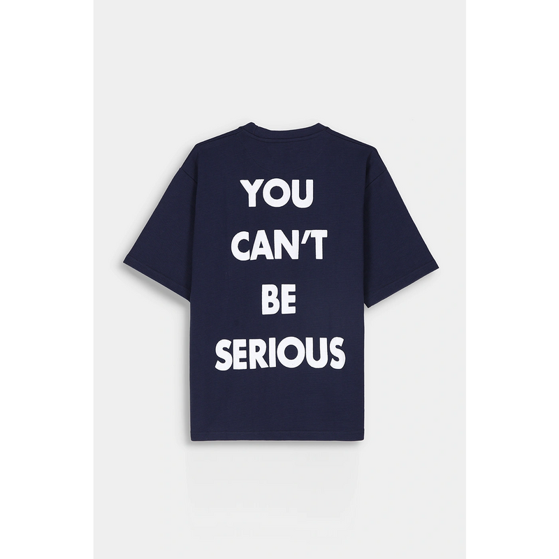 MO Navy Oversized Printed Tshirt | Montivo Pakistan