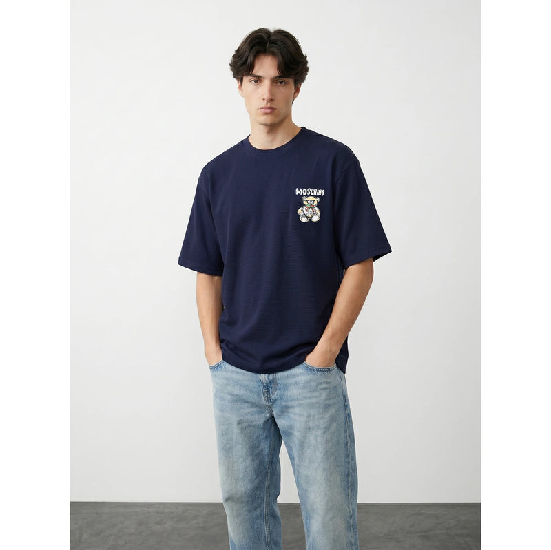 MO Navy Oversized Printed Tshirt | Montivo Pakistan