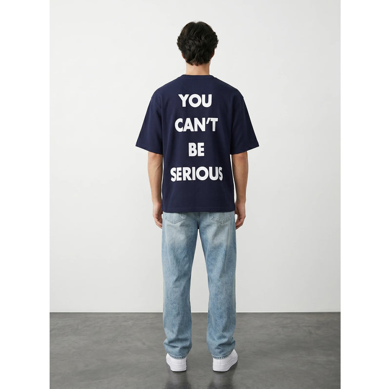 MO Navy Oversized Printed Tshirt | Montivo Pakistan