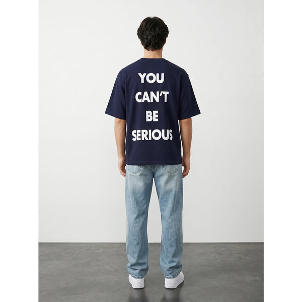 MO Navy Oversized Printed Tshirt | Montivo Pakistan