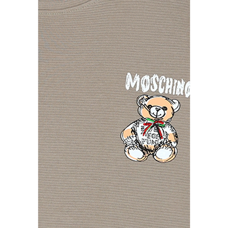 MO Beige Oversized Printed Tshirt | Montivo Pakistan