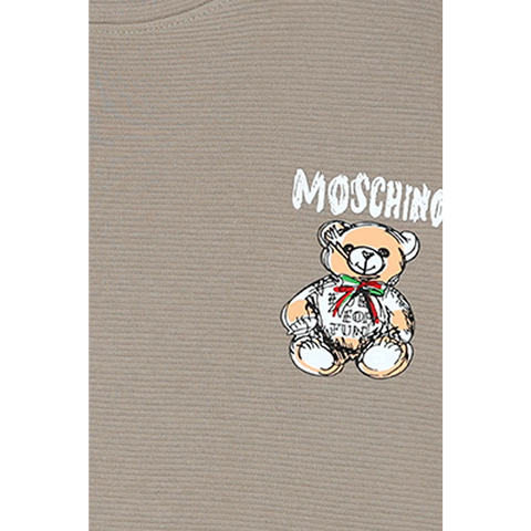 MO Beige Oversized Printed Tshirt | Montivo Pakistan