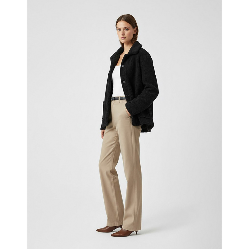 Black Teddy Coat Jacket | Montivo Pakistan