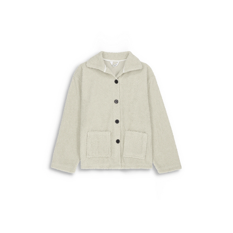 White Teddy Coat Jacket | Montivo Pakistan