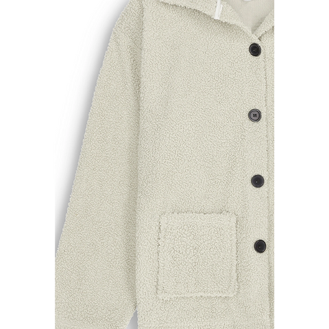 White Teddy Coat Jacket | Montivo Pakistan