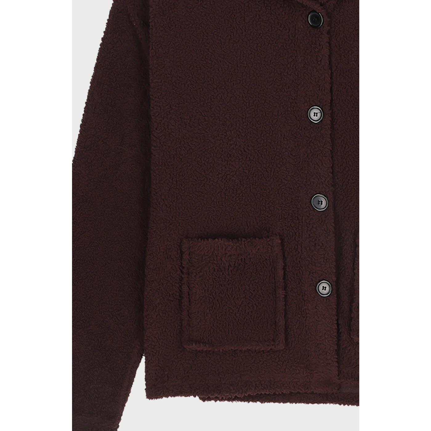 Burgundy Teddy Coat Jacket | Montivo Pakistan