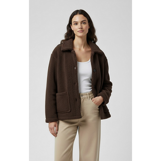 Brown Teddy Coat Jacket | Montivo Pakistan