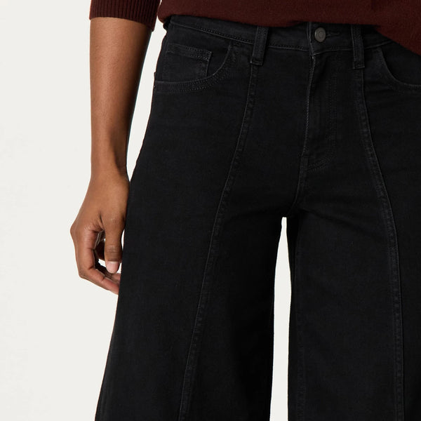 Black Relaxed Wide Leg Jeans | Montivo Pakistan