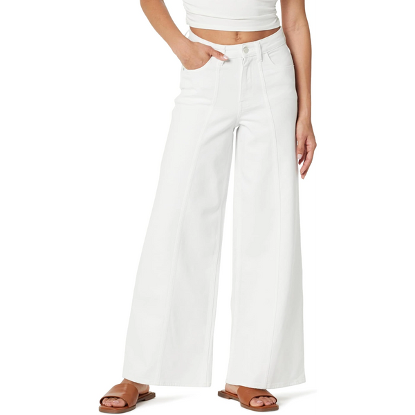 White Relaxed Wide Leg Jeans | Montivo Pakistan