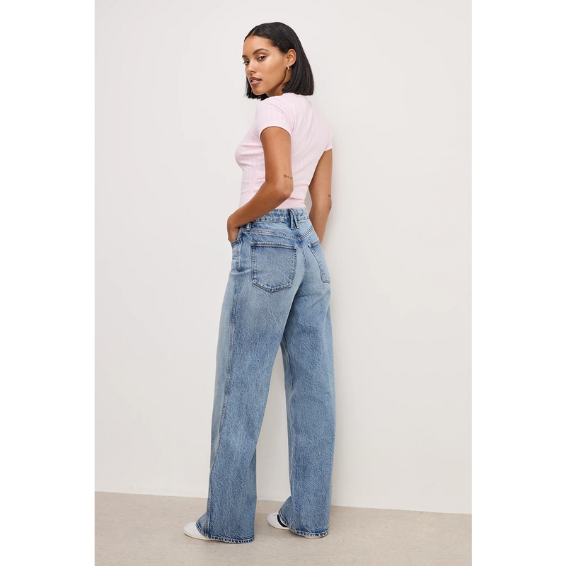 Blue Wide Leg Jeans | Montivo Pakistan