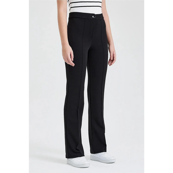 Black Extra High Waist Seam Trousers | Montivo Pakistan