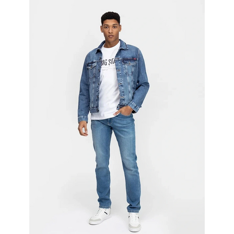 Mid Blue Classic Denim Jacket | Montivo Pakistan
