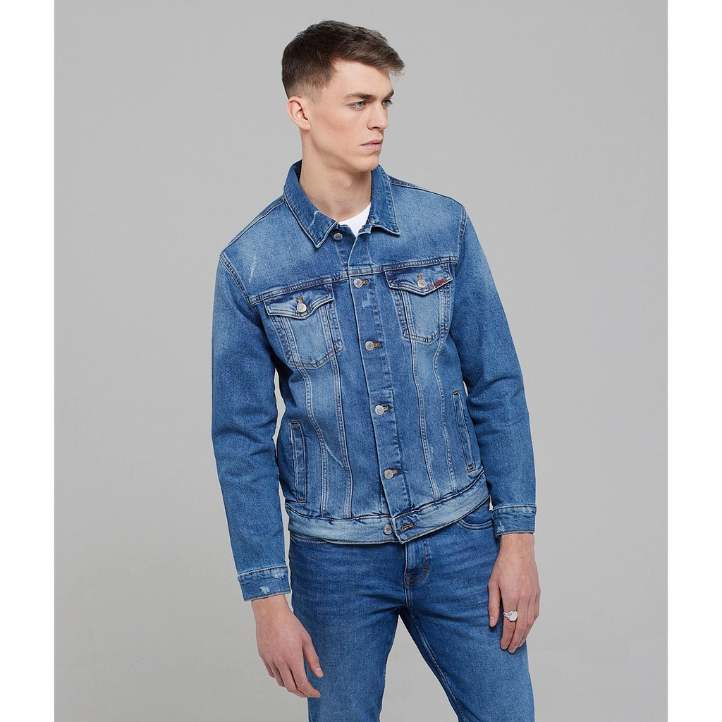 Regular Fit Blue Denim Jacket | Montivo Pakistan