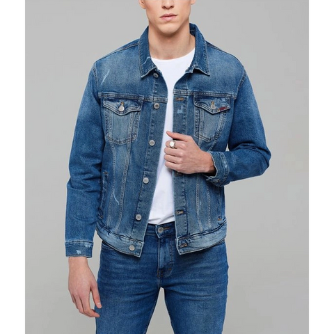 Regular Fit Blue Denim Jacket | Montivo Pakistan