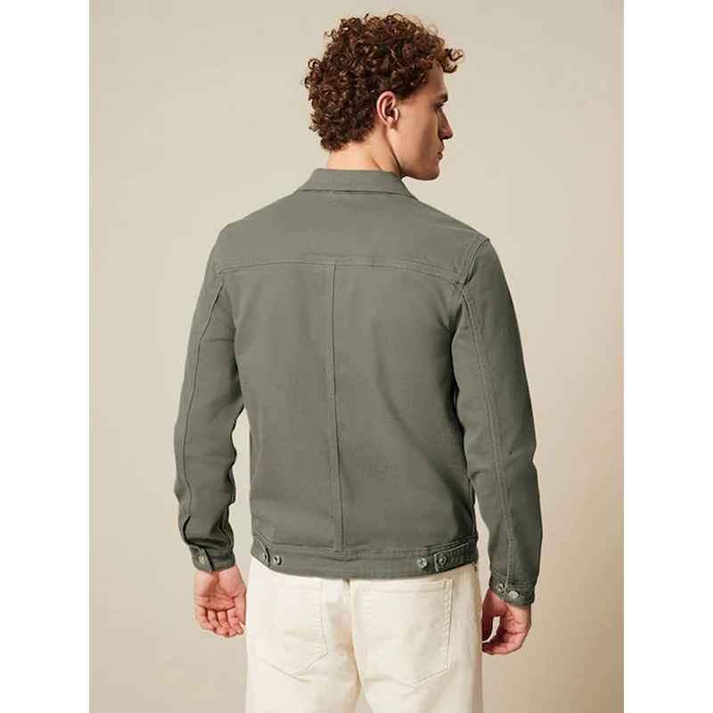 Sage Green Denim Trucker Jacket | Montivo Pakistan