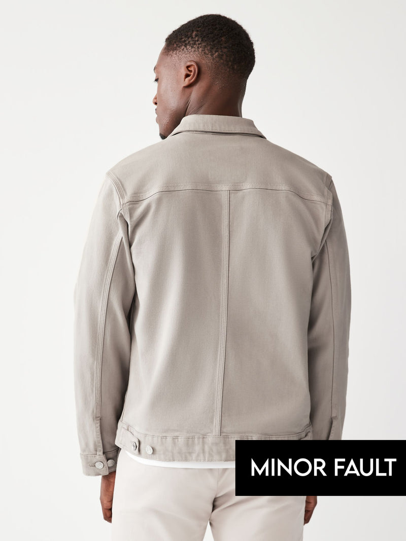 (Minor Fault) Light Beige Denim Trucker Jacket | Montivo Pakistan