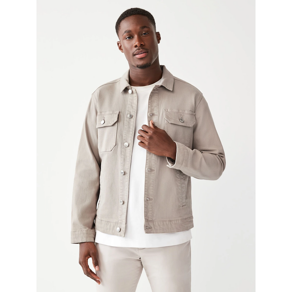 Light Beige Denim Trucker Jacket | Montivo Pakistan