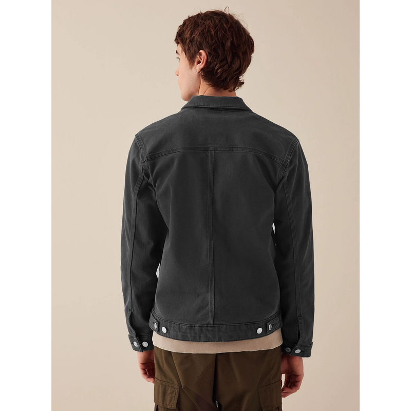 Dark Grey Denim Trucker Jacket | Montivo Pakistan