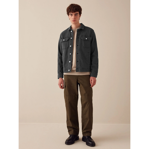 Dark Grey Denim Trucker Jacket | Montivo Pakistan