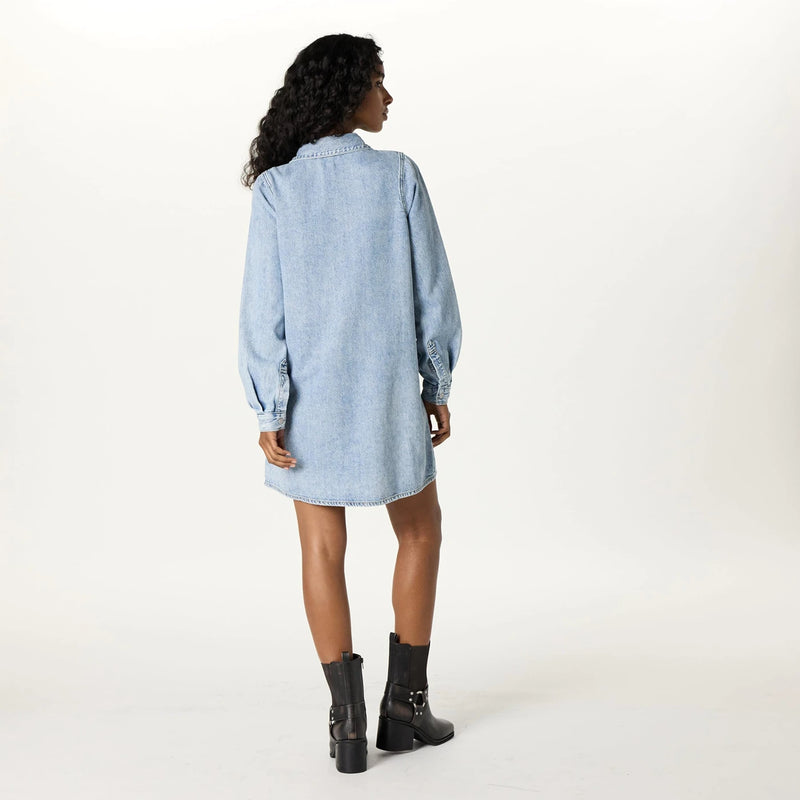 Light Blue Denim Long Shirt | Montivo Pakistan